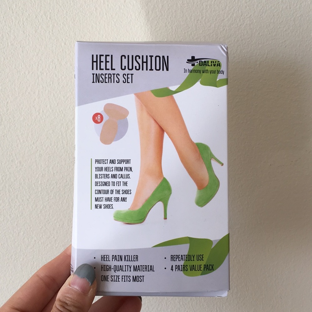 Daliva Heel Cushion Shoe Inserts NWT New 4 Pairs